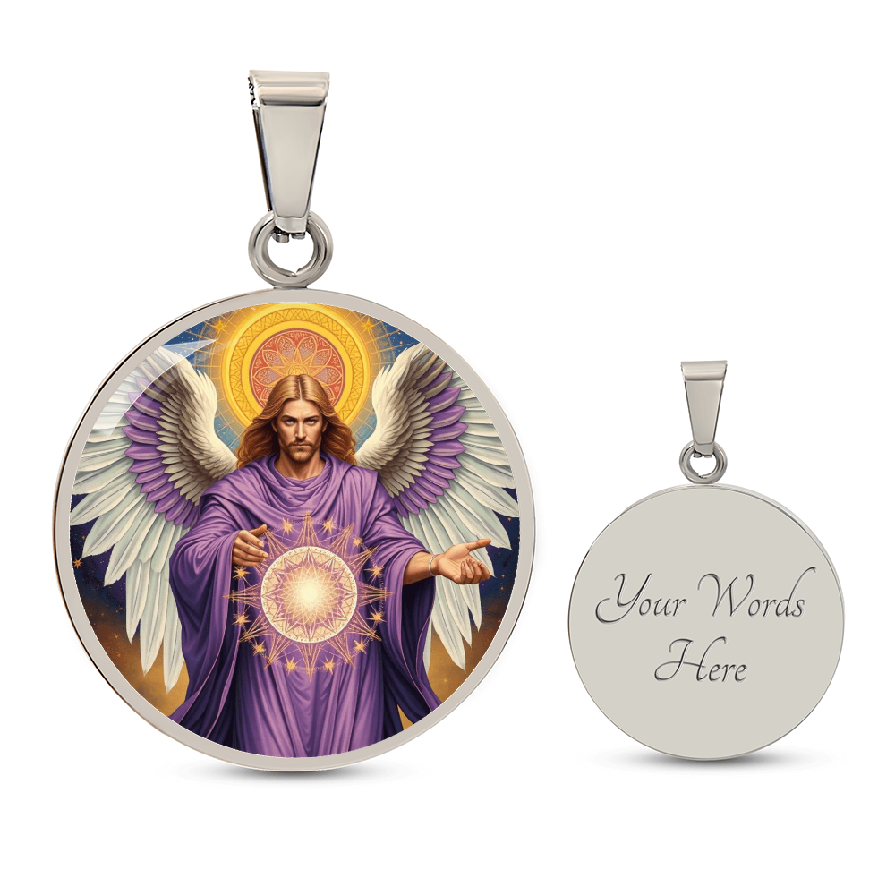 Archangel Metatron Graphic Art Necklace