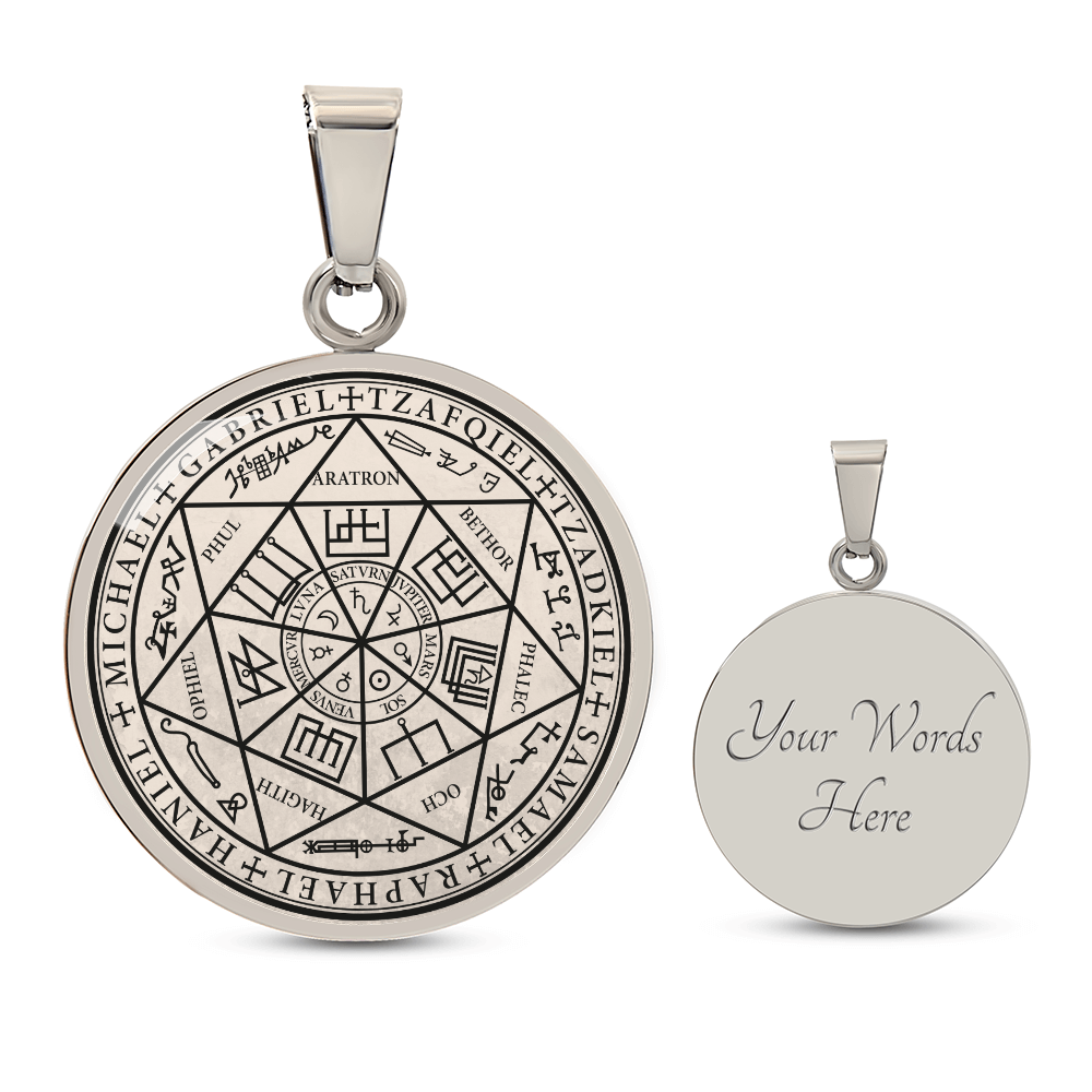 7 Archangels Sigil Necklace - Old Manuscript