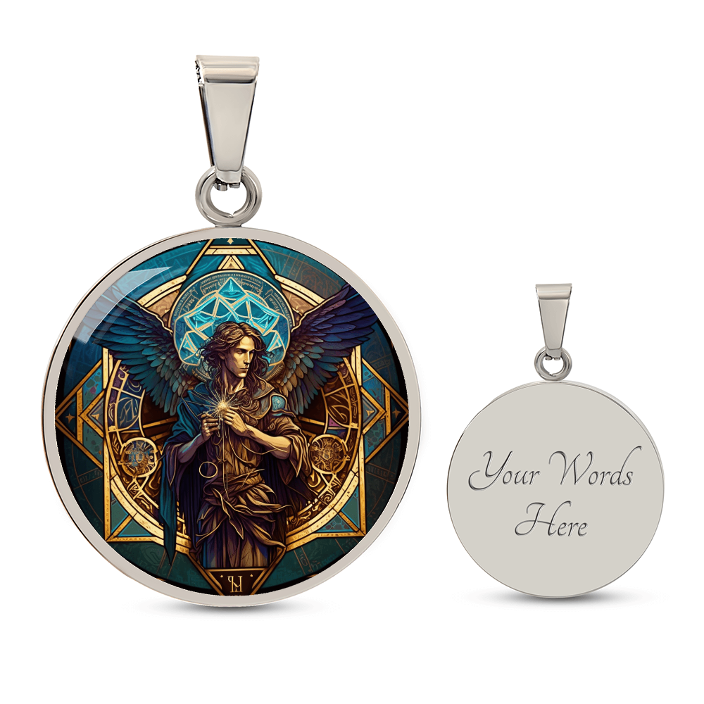 Archangel Metatron Graphic Art Necklace