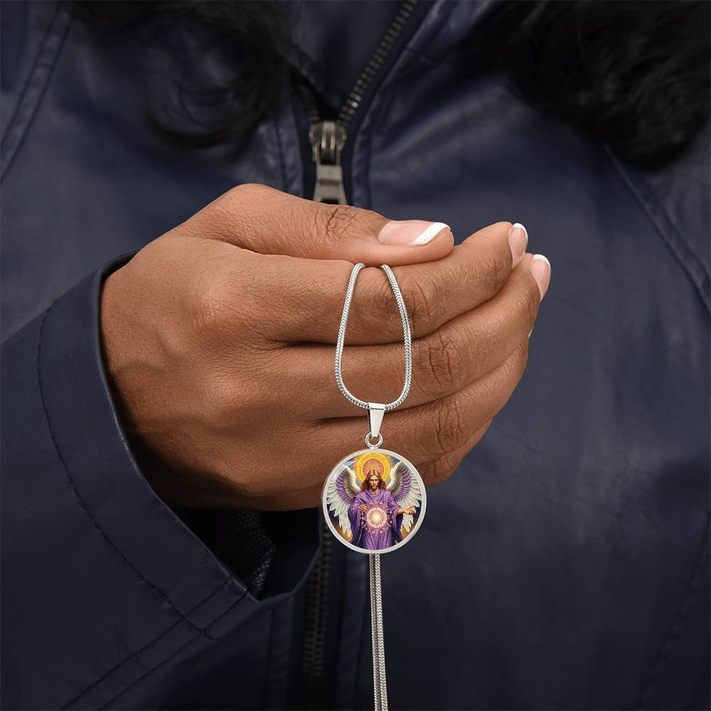 Archangel Metatron Graphic Art Necklace