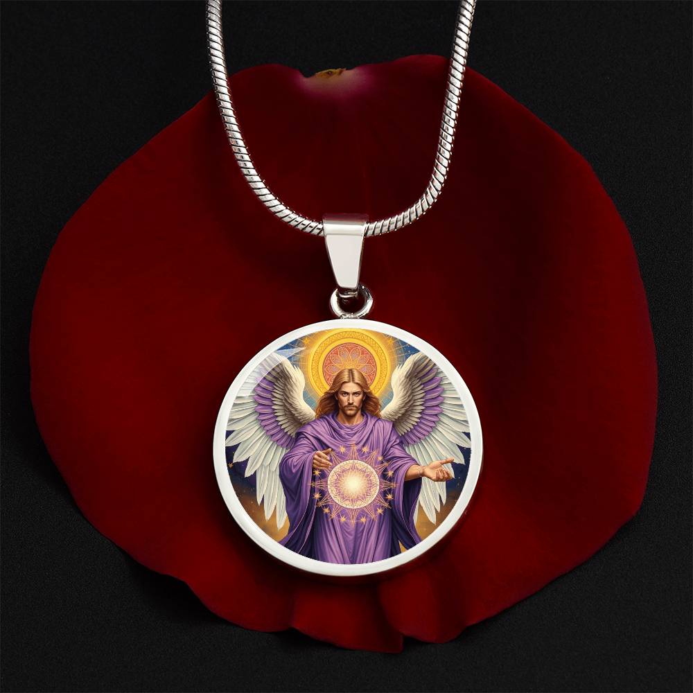 Archangel Metatron Graphic Art Necklace