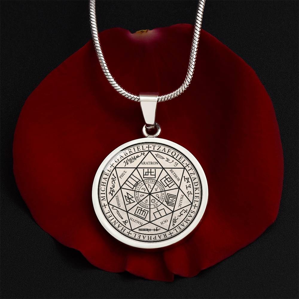 7 Archangels Sigil Necklace - Old Manuscript
