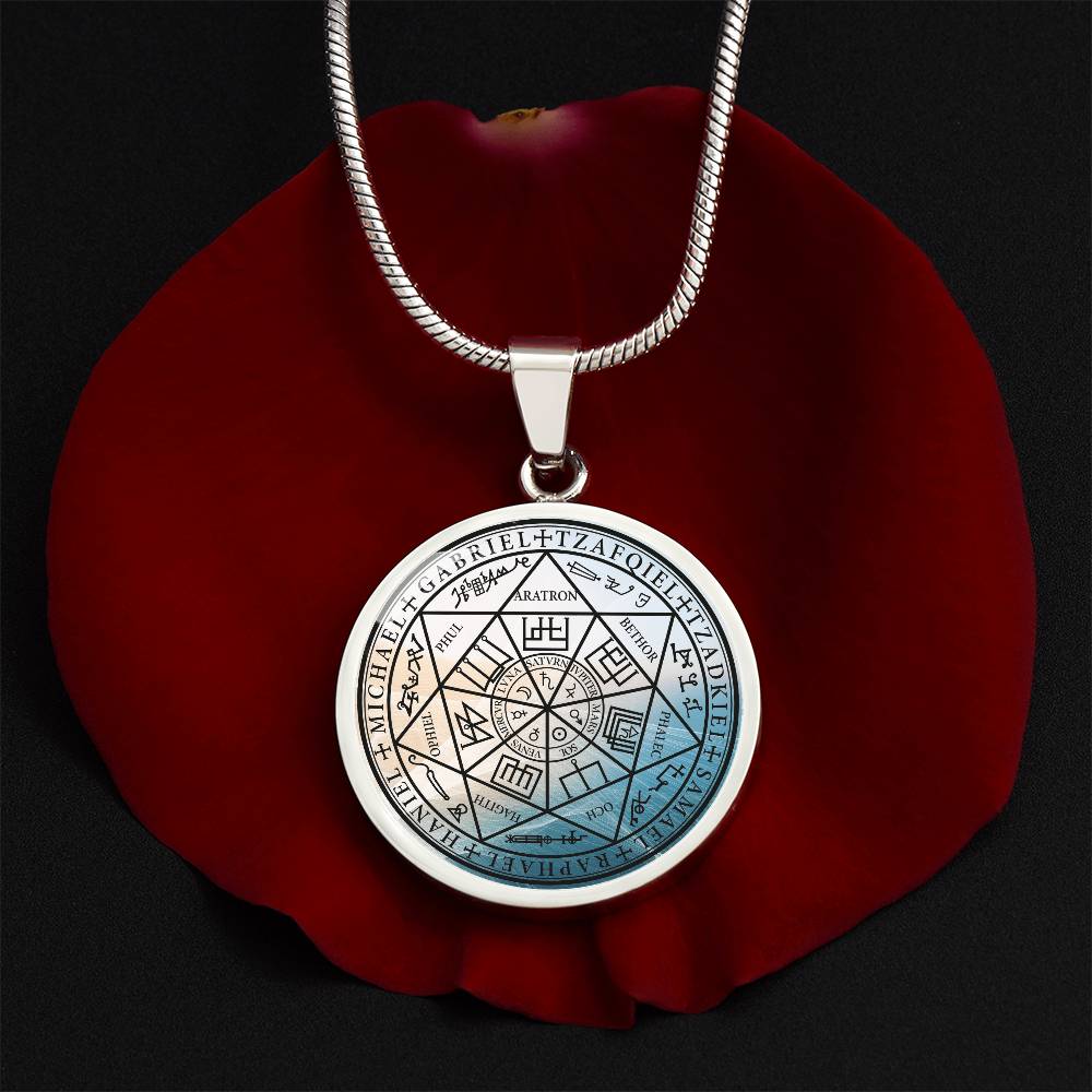 7 Archangels Sigil Wave Necklace