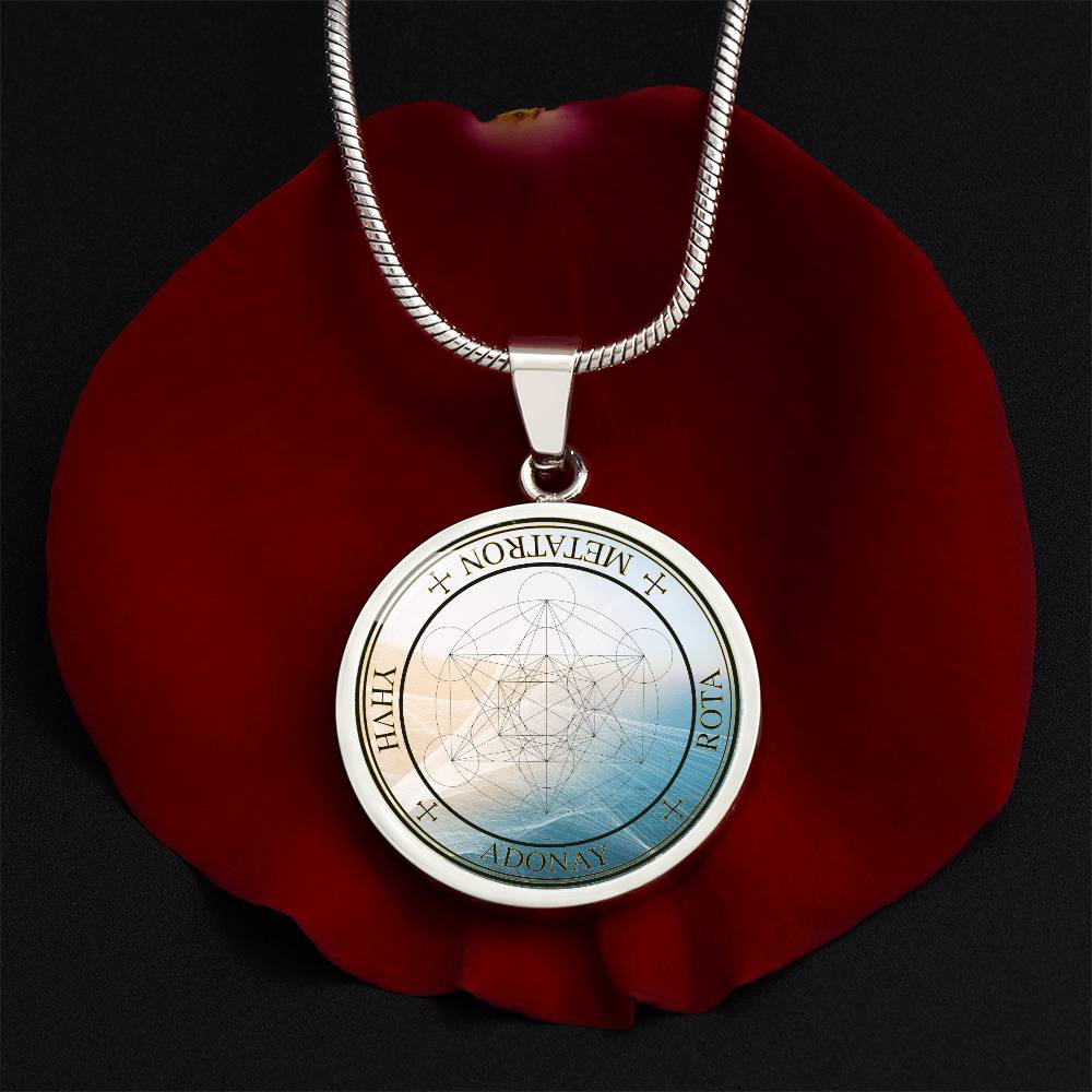Archangel Metatron Sigil Wave Necklace