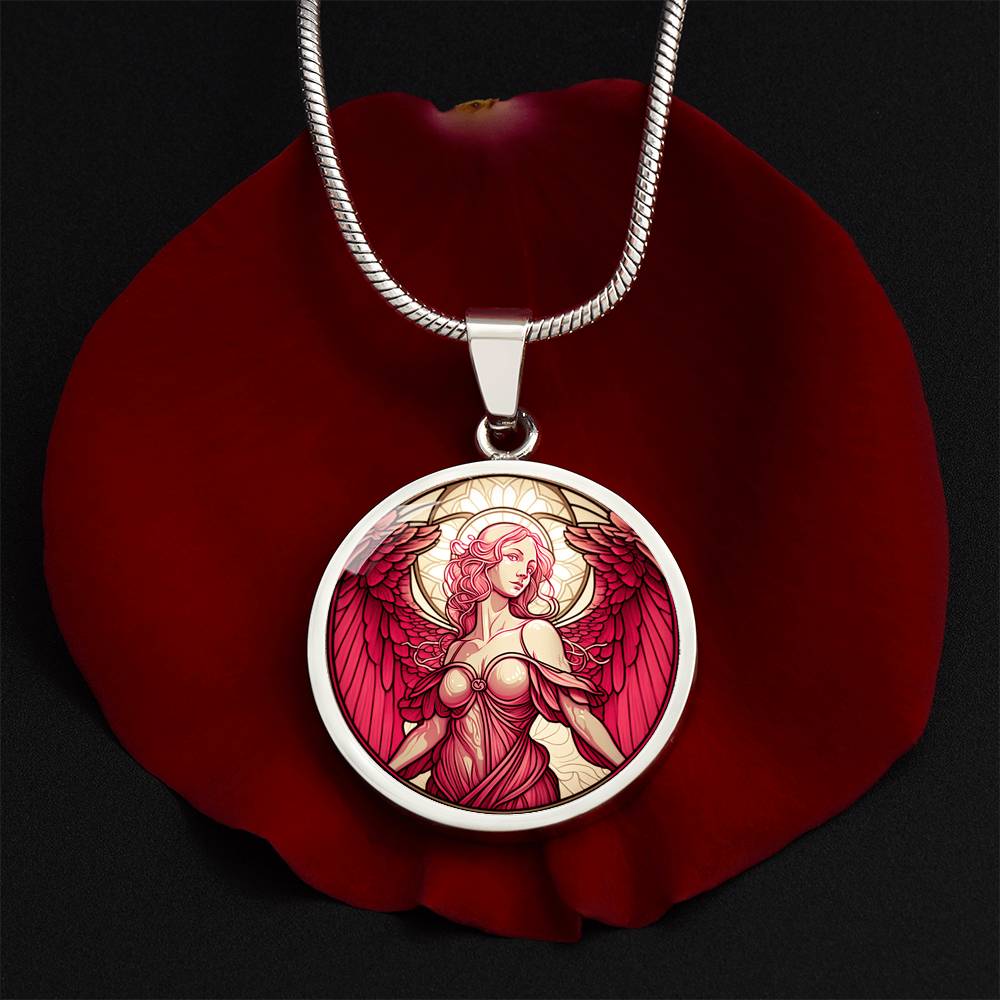 Archangel Ariel Graphic Art Necklace