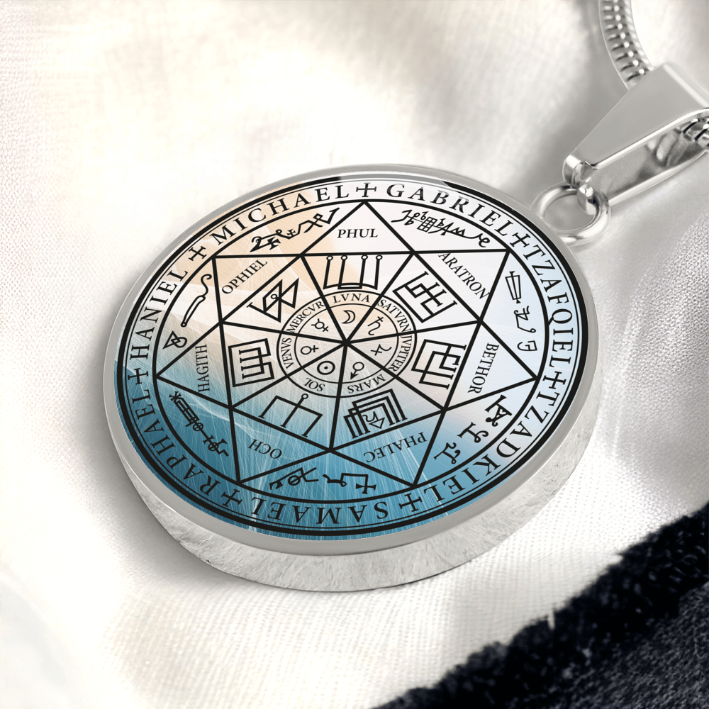 7 Archangels Sigil Wave Necklace