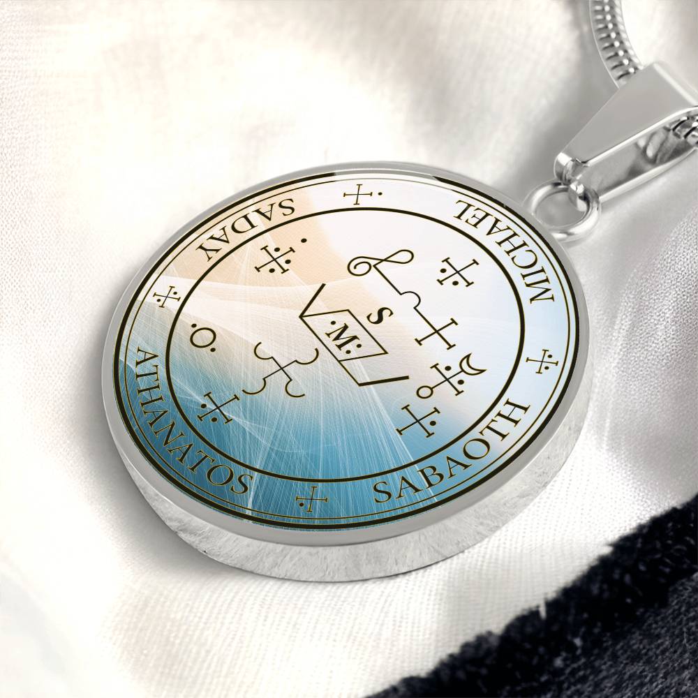 Archangel Michael Sigil Wave Necklace