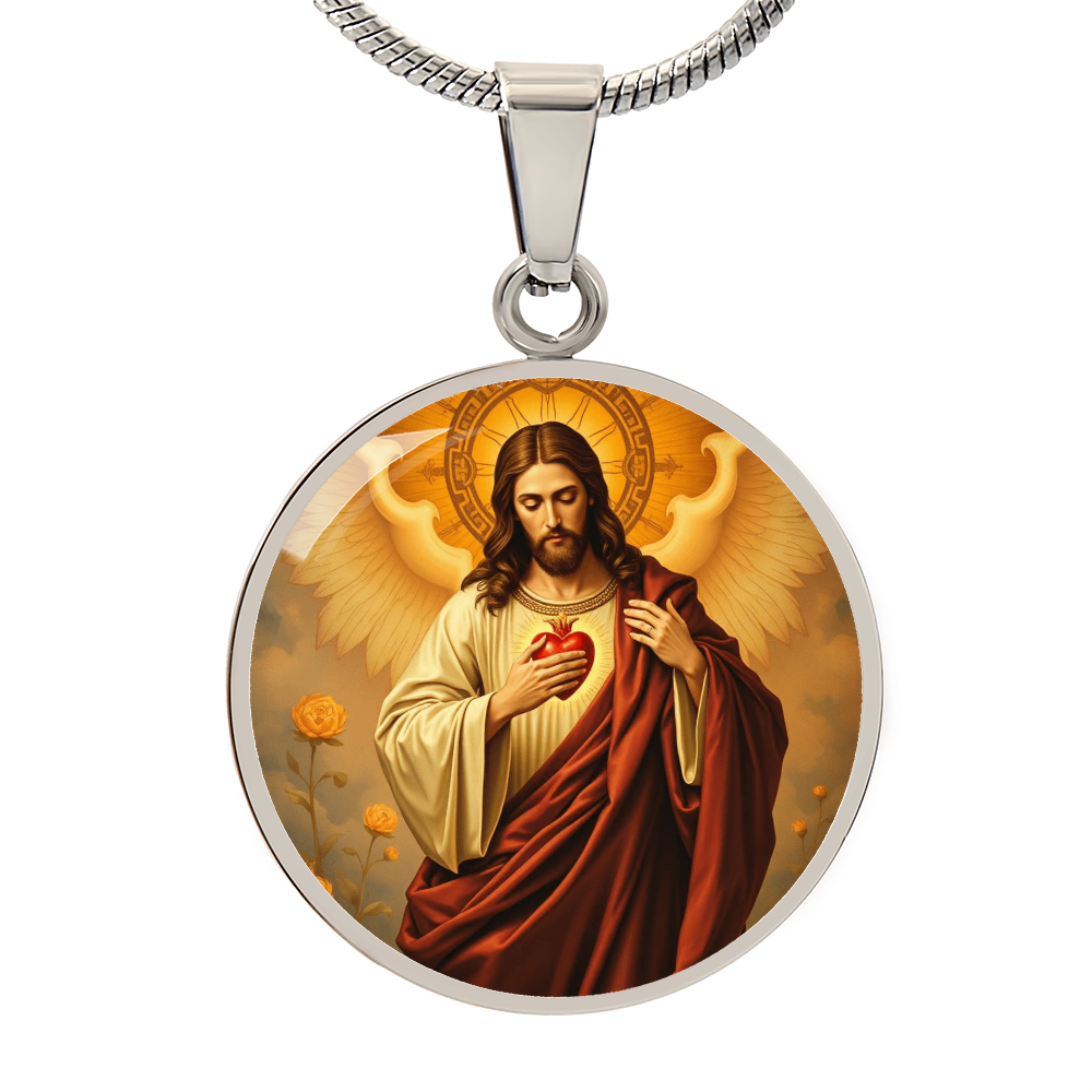 Jesus Christ Sacred Heart Necklace