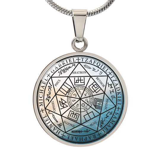 7 Archangels Sigil Wave Necklace