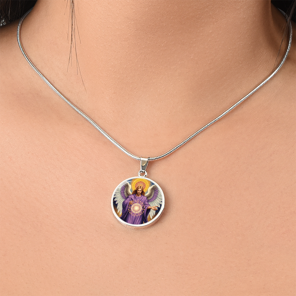 Archangel Metatron Graphic Art Necklace