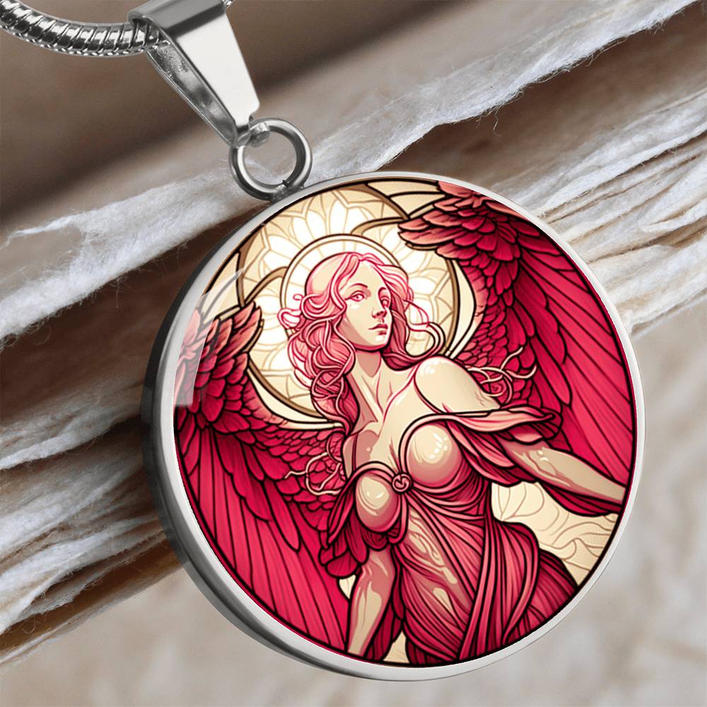 Archangel Ariel Graphic Art Necklace