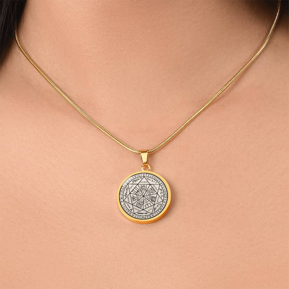7 Archangels Sigil Necklace - Old Manuscript
