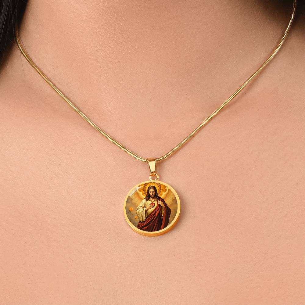 Jesus Christ Sacred Heart Necklace