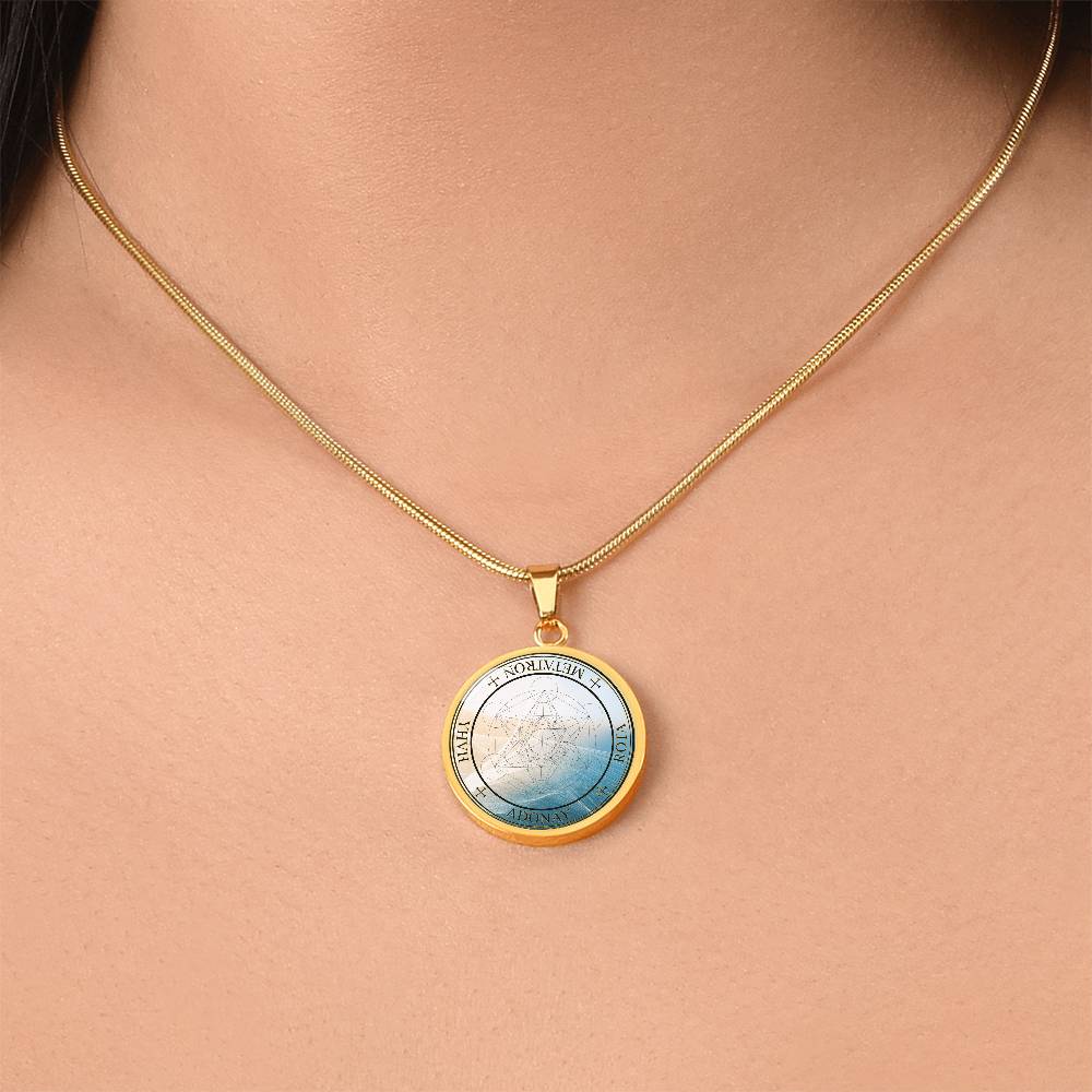 Archangel Metatron Sigil Wave Necklace