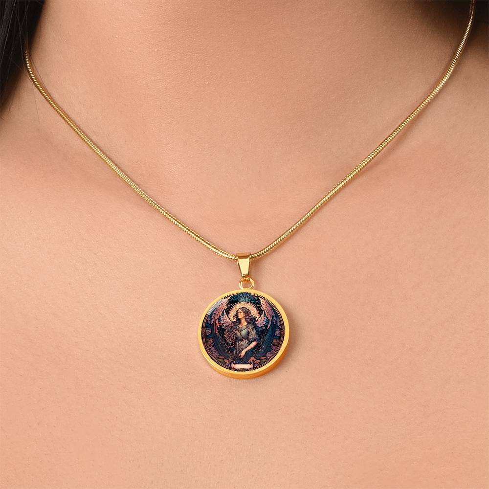 Archangel Raziel Graphic Art Necklace