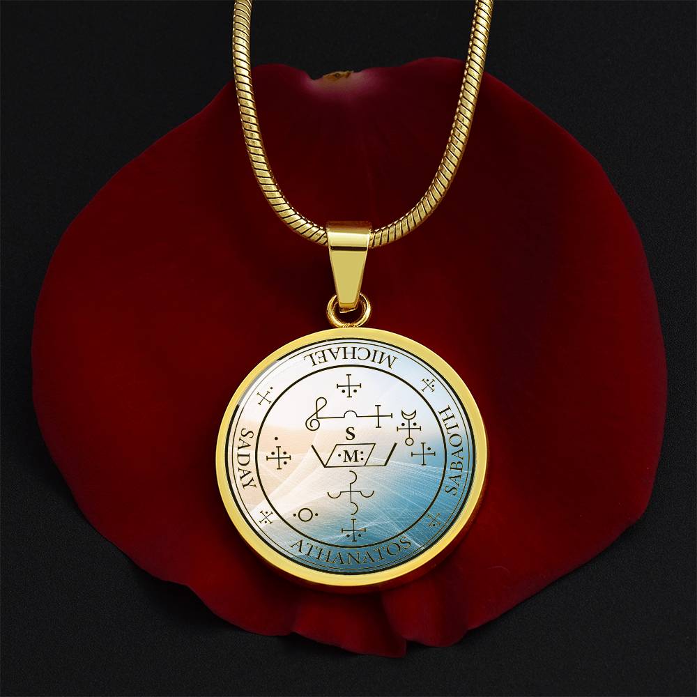 Archangel Michael Sigil Wave Necklace