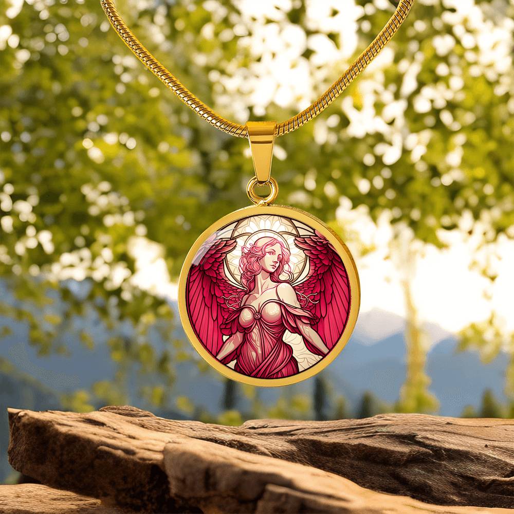Archangel Ariel Graphic Art Necklace