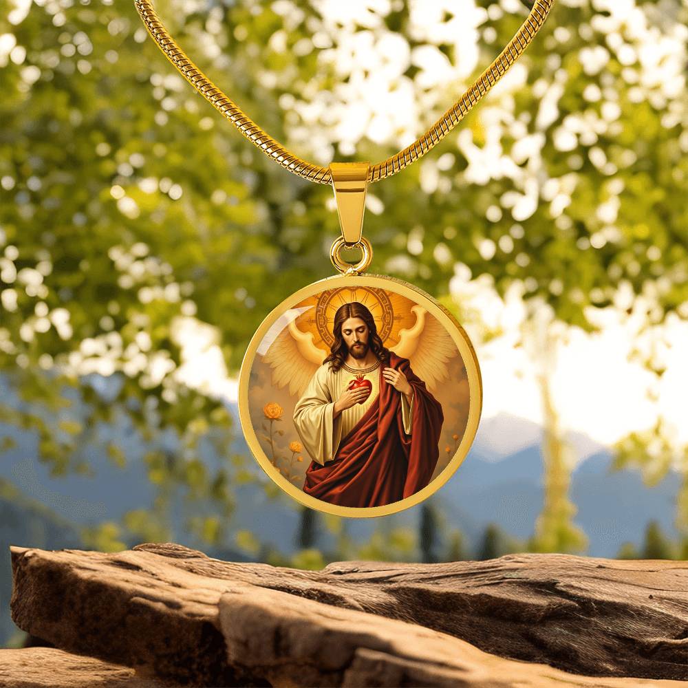 Jesus Christ Sacred Heart Necklace