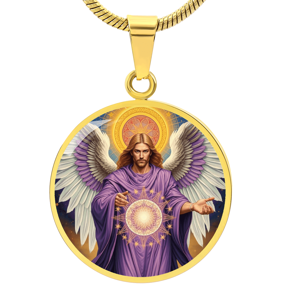 Archangel Metatron Graphic Art Necklace