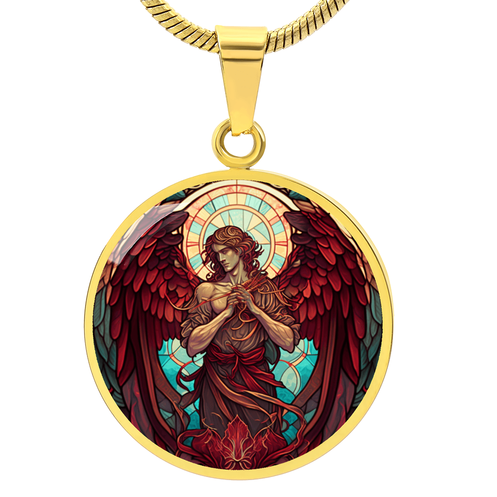Archangel Uriel Graphic Art Necklace