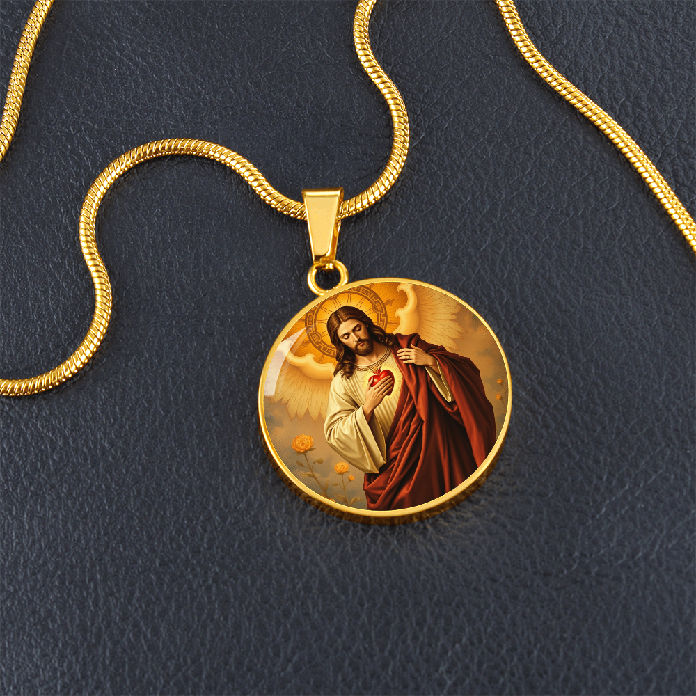 Jesus Christ Sacred Heart Necklace