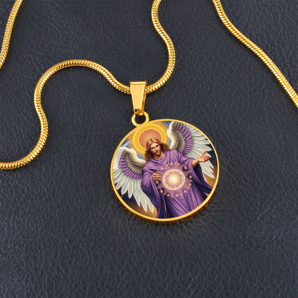 Archangel Metatron Graphic Art Necklace