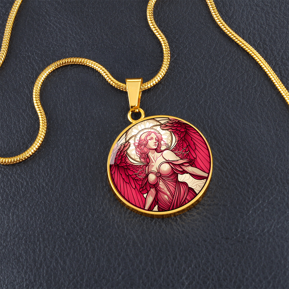 Archangel Ariel Graphic Art Necklace