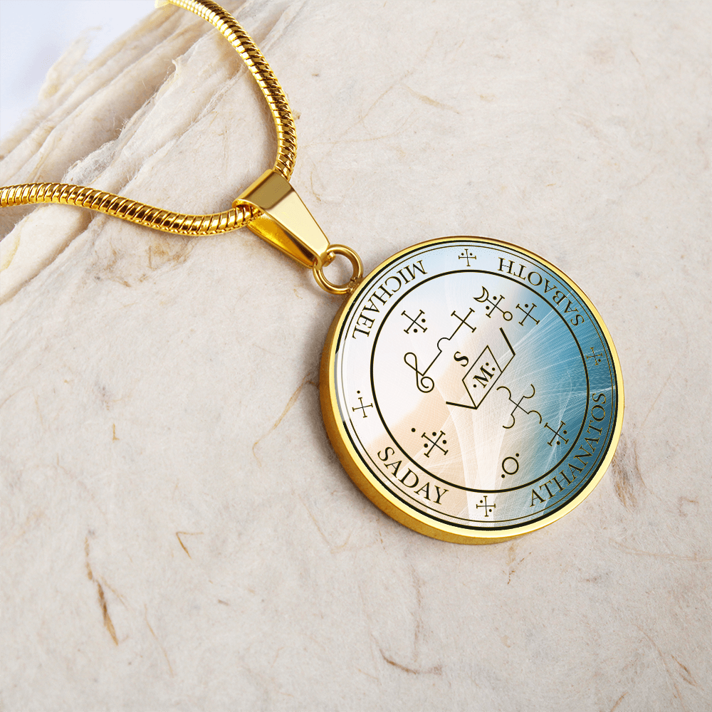 Archangel Michael Sigil Wave Necklace