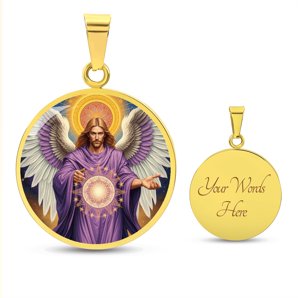 Archangel Metatron Graphic Art Necklace
