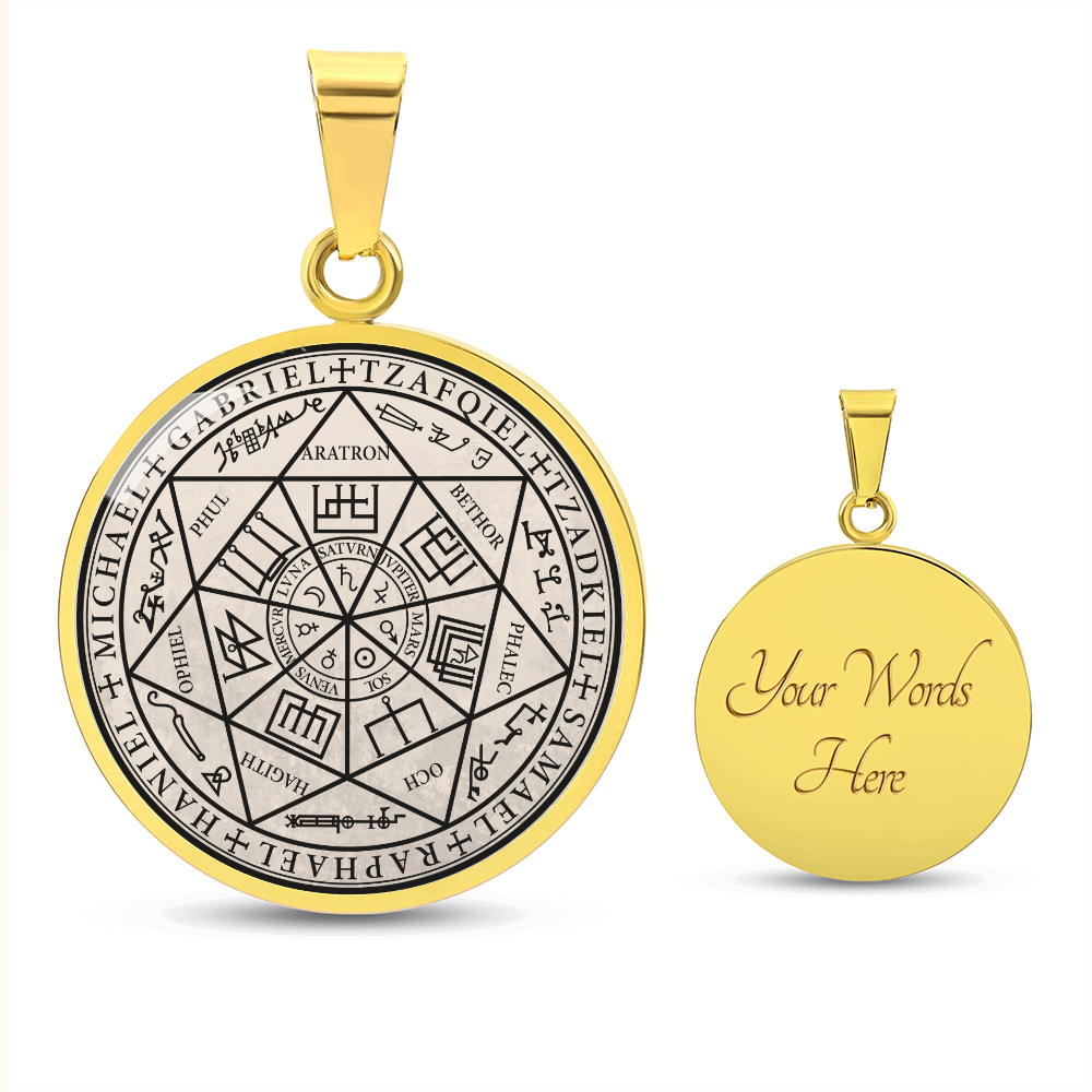 7 Archangels Sigil Necklace - Old Manuscript