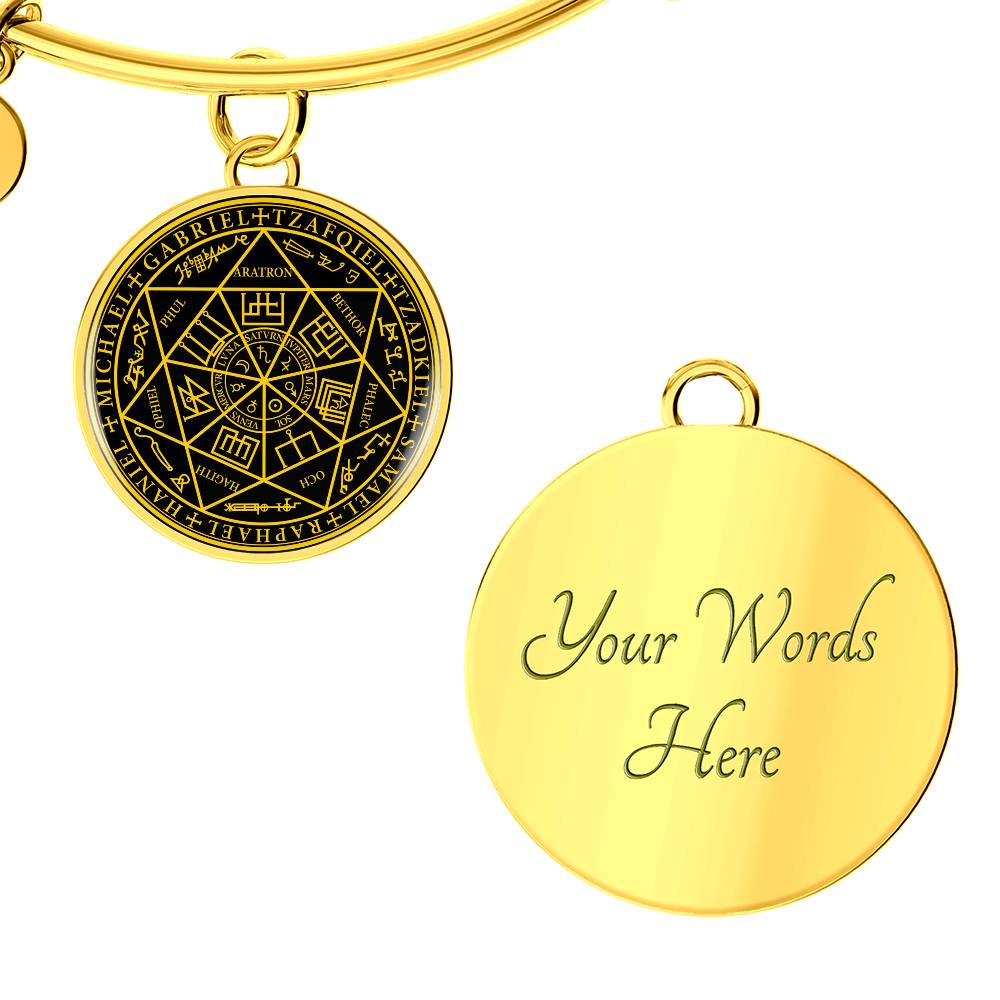 7 Archangels Sigil Bracelet - Black