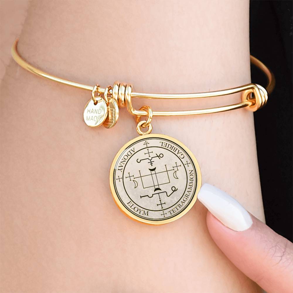 Archangel Gabriel Sigil Bracelet - Old Manuscript