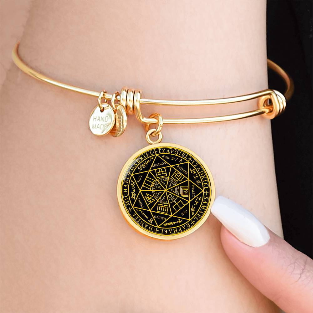 7 Archangels Sigil Bracelet - Black
