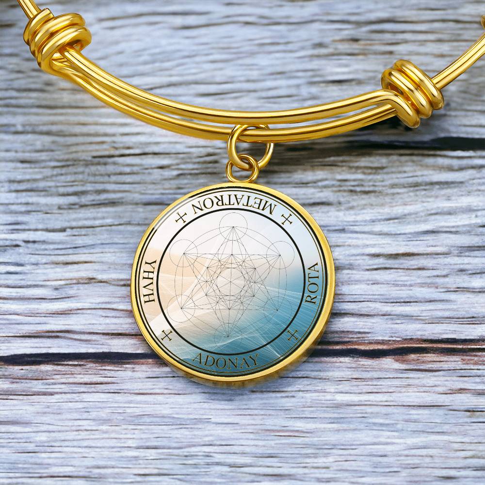 Archangel Metatron Sigil Wave Bracelet
