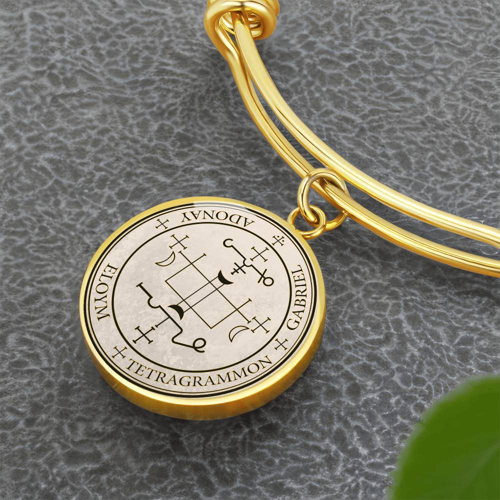 Archangel Gabriel Sigil Bracelet - Old Manuscript