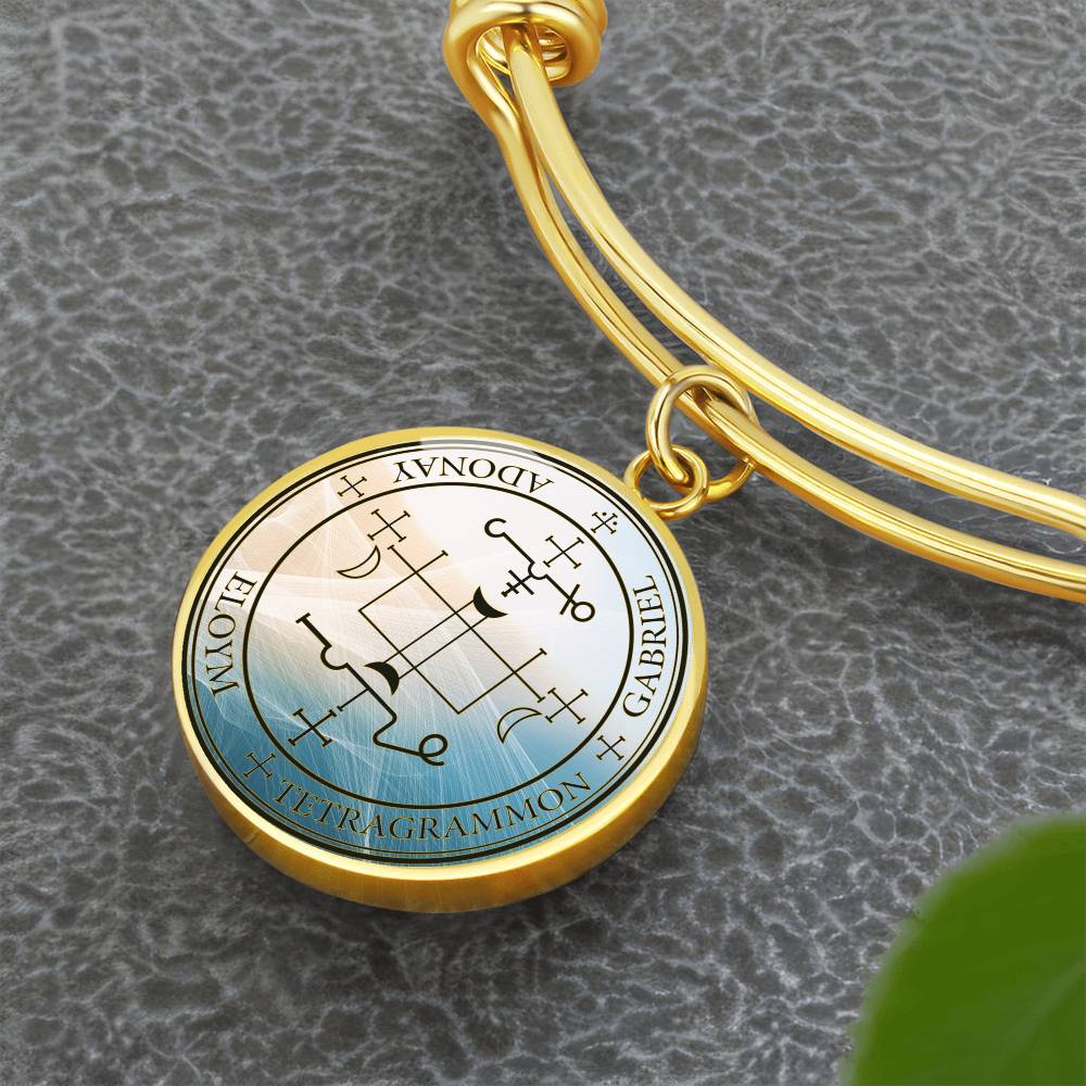 Archangel Gabriel Sigil Wave Bracelet