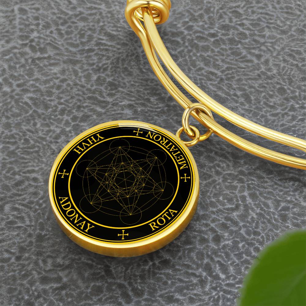 Archangel Metatron Sigil Bracelet - Black