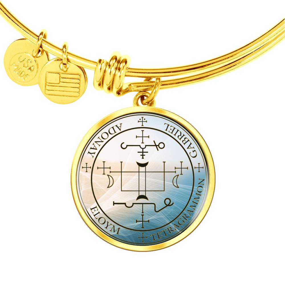 Archangel Gabriel Sigil Wave Bracelet