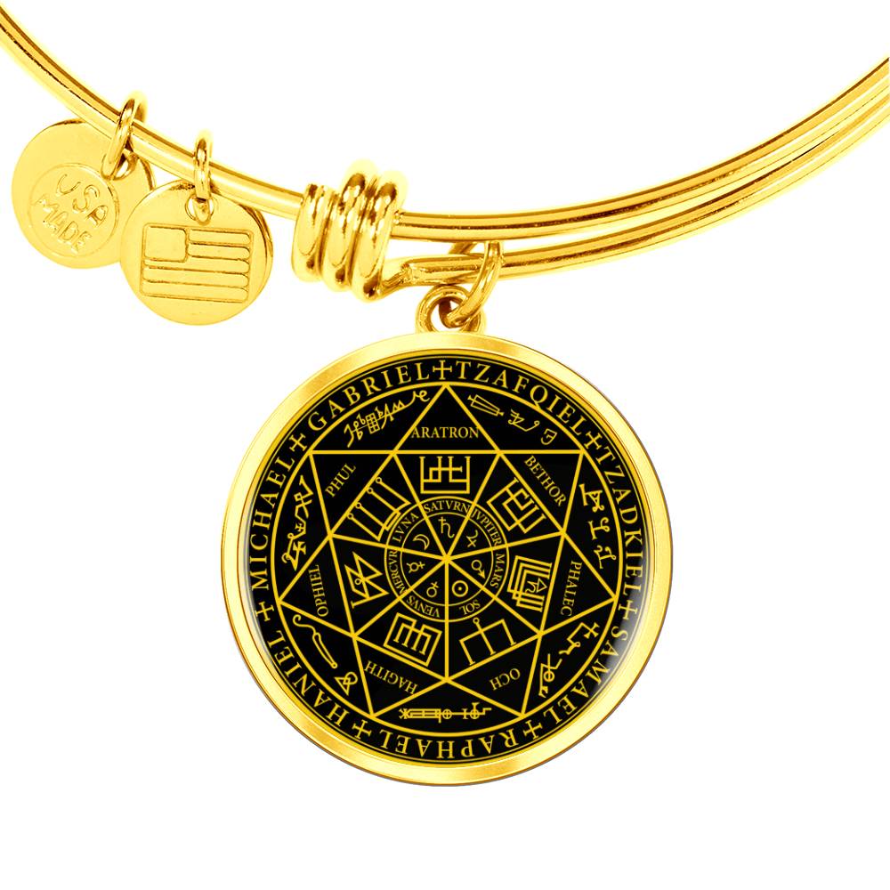 7 Archangels Sigil Bracelet - Black
