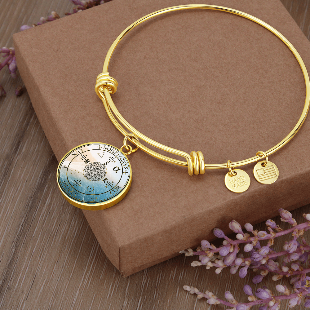 Archangel Sandalphon Sigil Wave Bracelet