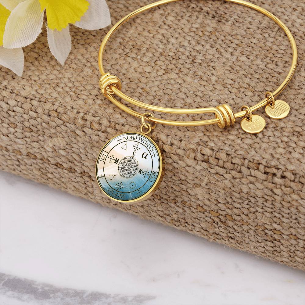 Archangel Sandalphon Sigil Wave Bracelet