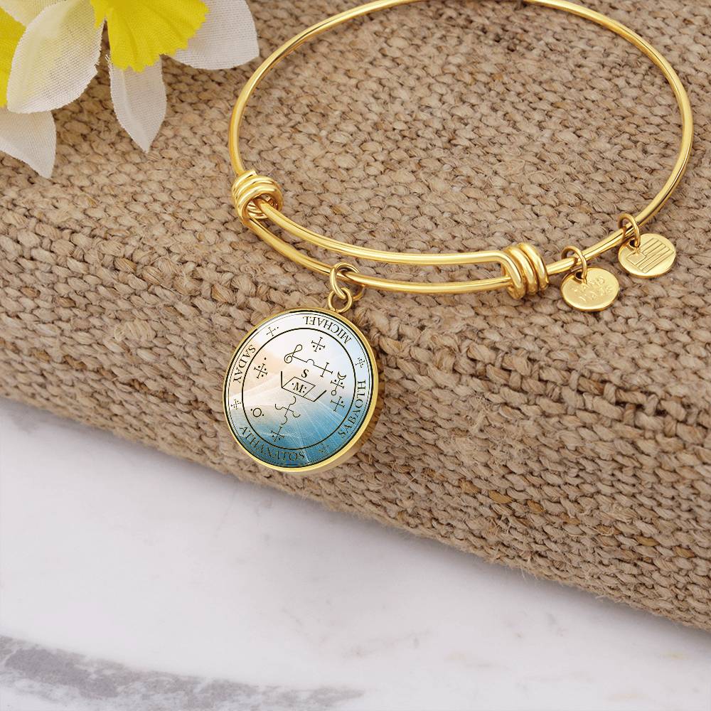 Archangel Michael Sigil Wave Bracelet
