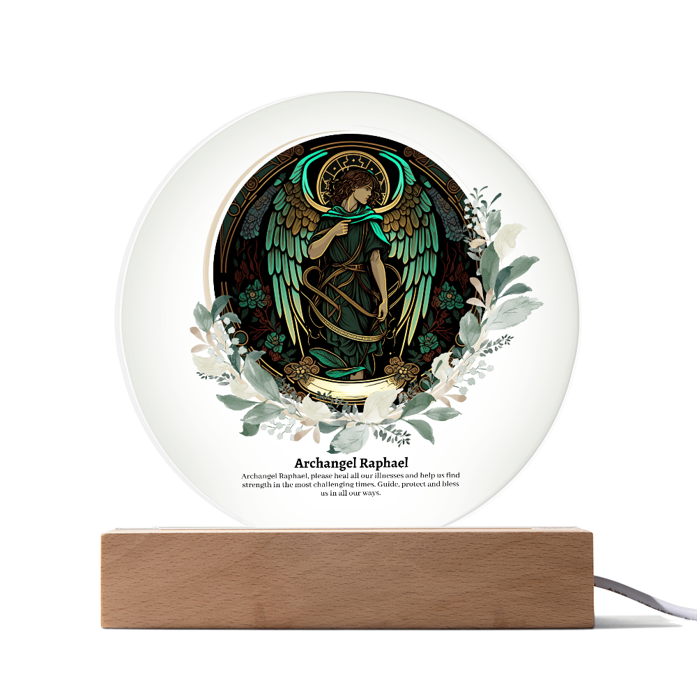 Archangel Raphael Acrylic Plaque