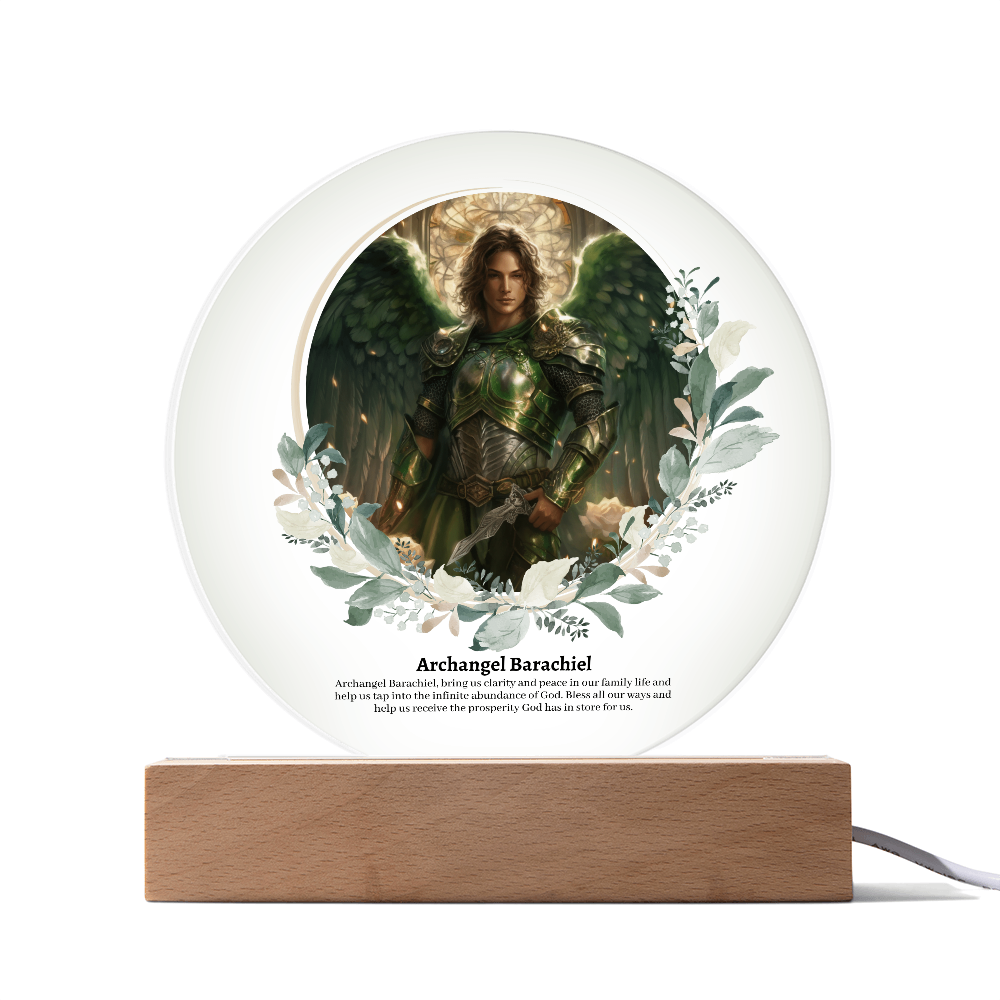 Archangel Barachiel Acrylic Plaque