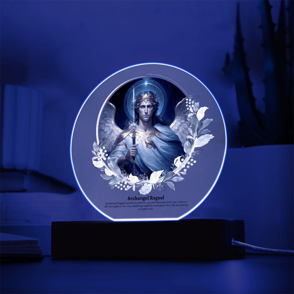 Archangel Raguel Acrylic Plaque