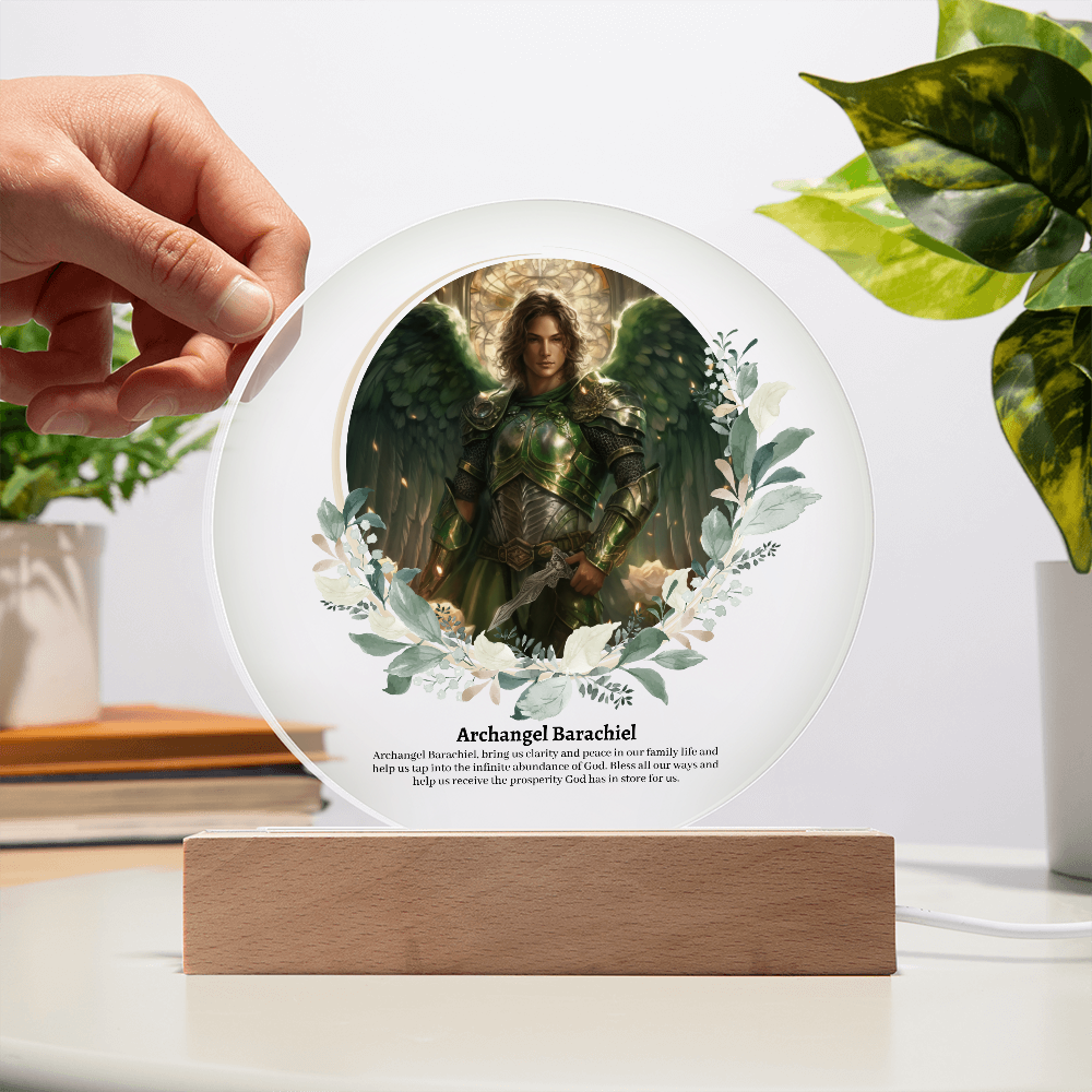 Archangel Barachiel Acrylic Plaque