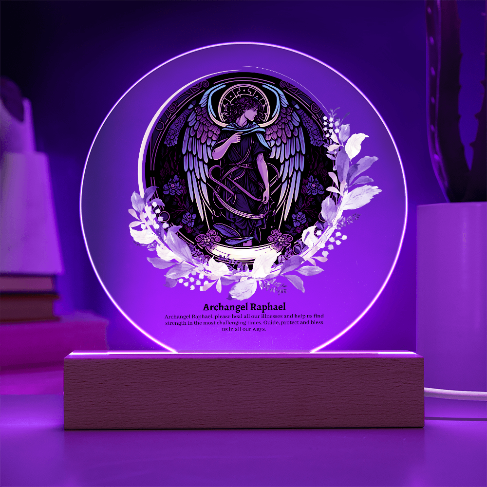 Archangel Raphael Acrylic Plaque
