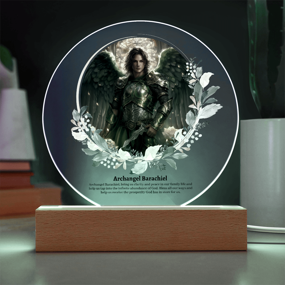 Archangel Barachiel Acrylic Plaque