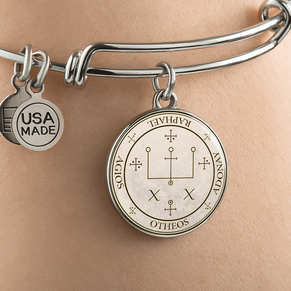 Archangel Raphael Sigil Bracelet - Old Manuscript