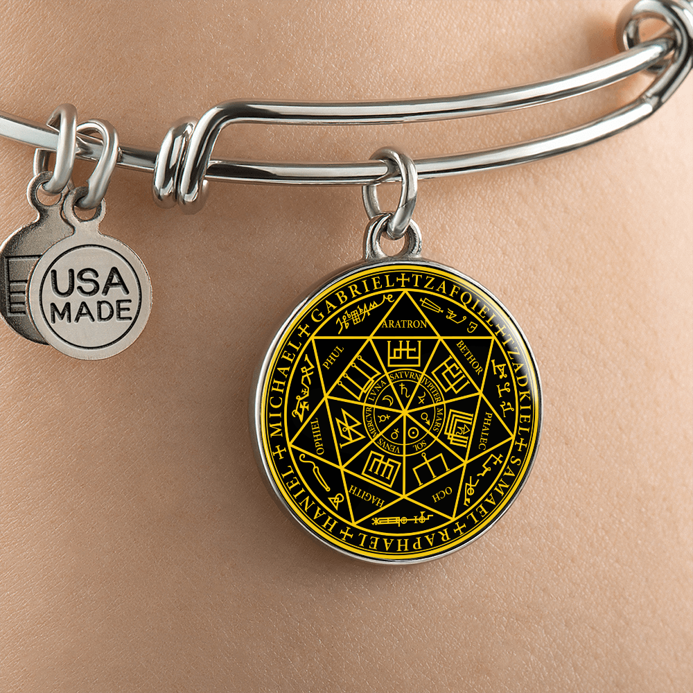 7 Archangels Sigil Bracelet - Black